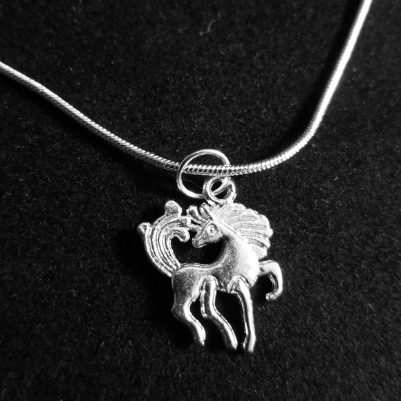 Luxury Brand Jewelry - Whimsical Horse . 925 Sterling Silver Necklace